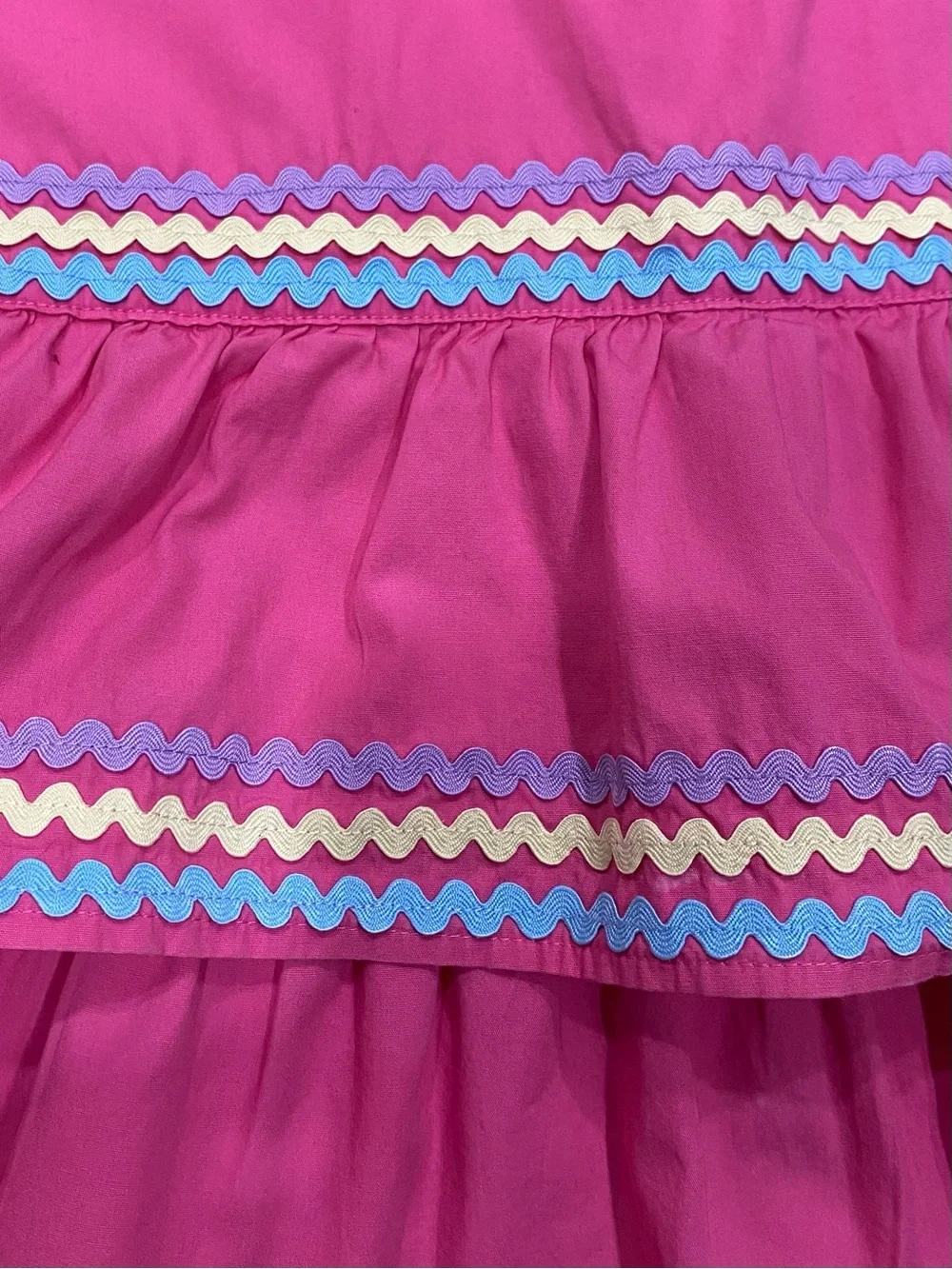 Gymboree Girls ‘Hello, Cupcake’ Pink Tiered Ric-Rac Sun Dress and Hair Clip 5T